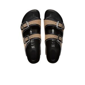 Birkenstock Arizona Nature Jute Black Textile